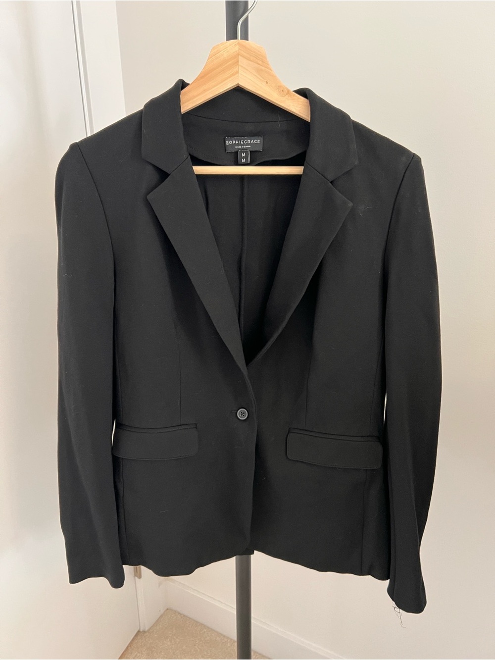 SOPHIEGRACE Sloane Black Stretch Blazer Size M
